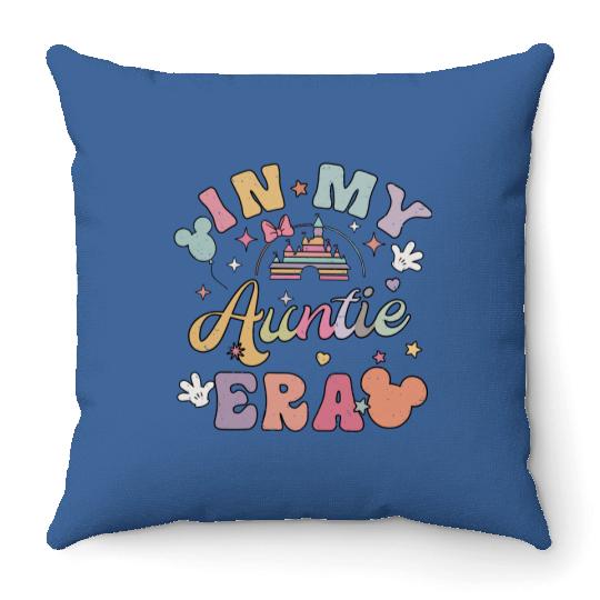 In My Auntie Era Throw Pillows, Disney Aunt Throw Pillows, Ears Throw Pillows for Auntie