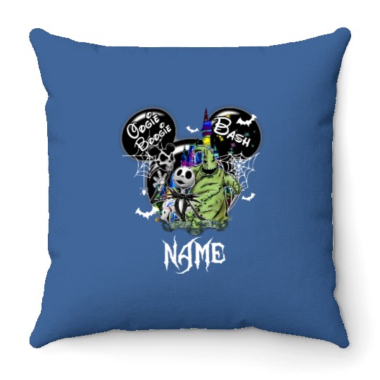 Oogie Boogie Bash Mickey Throw Pillows, Halloween Throw Pillows, Disney Customer Throw Pillows