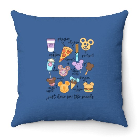Disney Snacks Throw Pillows, Disney Family Throw Pillows, Disney Aesthetic Throw Pillows, Disneyland Throw Pillows, Throw Pillows