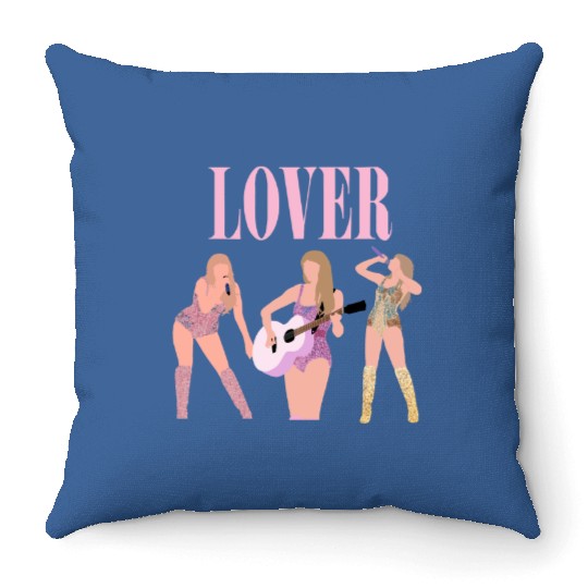 taylorswift lover eras tour art Throw Pillows