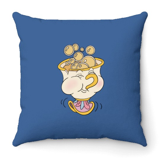 Chip Throw Pillows, Beauty and The Beast Throw Pillows, Disneyland Throw Pillows, Disney Throw Pillows, Disneyland Throw Pillows