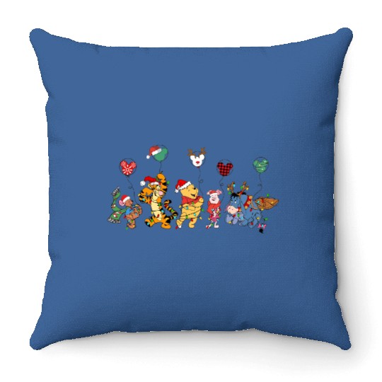 Disney Winnie The Pooh Christmas Throw Pillows, Disney Pooh Bear Throw Pillows