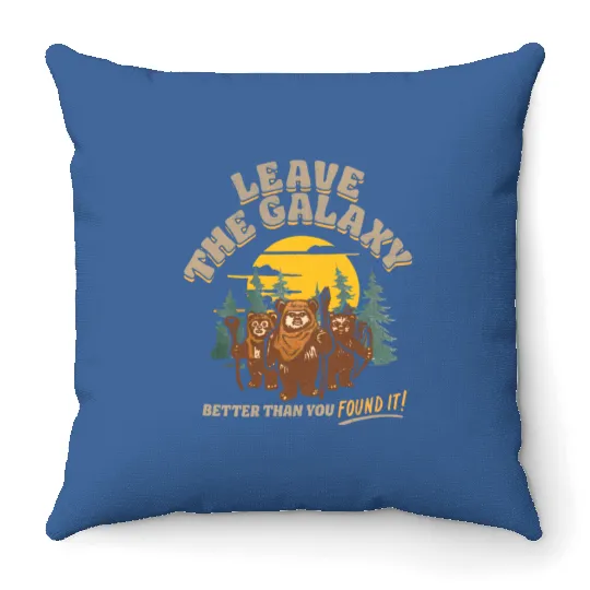 Vintage Disney Star Wars Ewok Throw Pillows, Leave The Galaxy Better