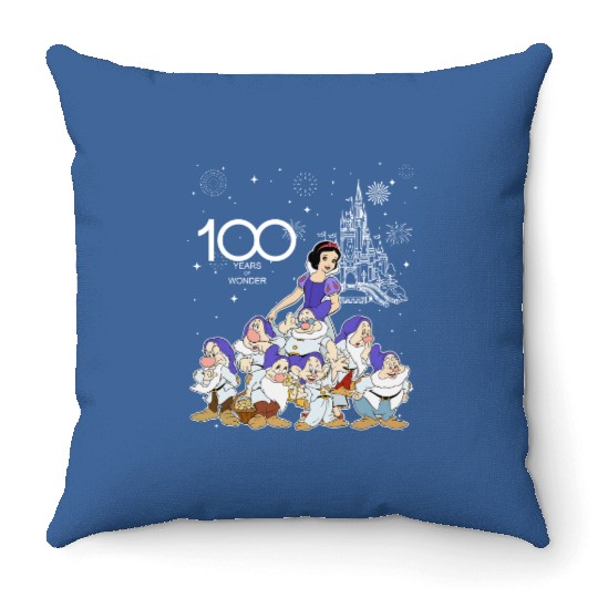 Disney Snow White and Seven Dwarfs Group Characters Throw Pillows, 100 Years of Wonder Throw Pillows