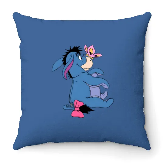 Scared Eeyore Throw Pillows; Eeyore jumper; Eeyore Playing sweater; Disney Eeyore pullover; Winnie the Pooh Throw Pillows; Cute Eeyore hoody; (T61)