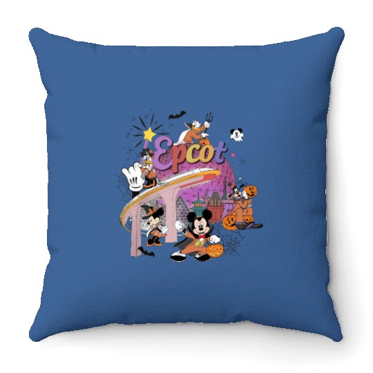 Disney Epcot Halloween  Throw Pillows, Mickey and Friends