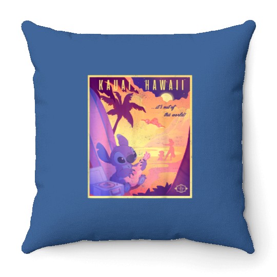 Discover Disney Lilo Stitch Kauai Hawaii Its Out of This Throw Pillows