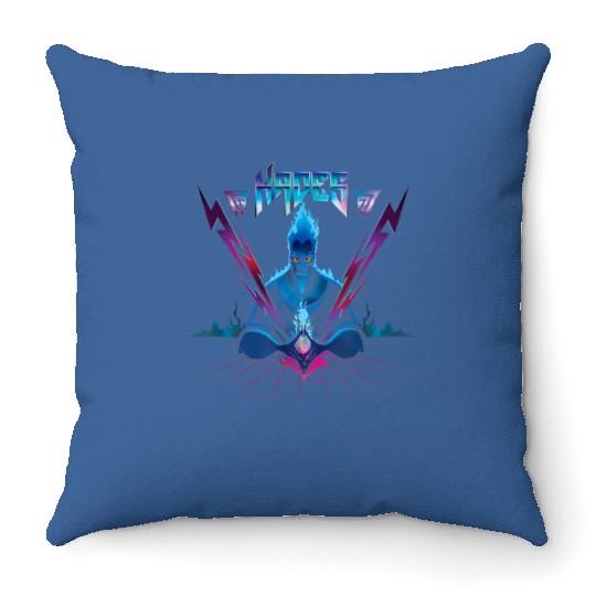 Disney Villains Hades 90s Rock Band Throw Pillows