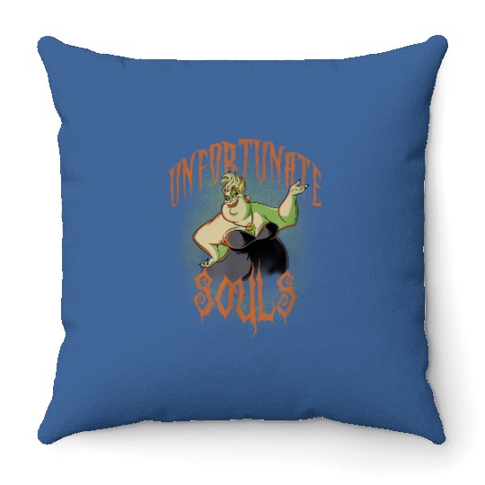 Discover Disney Villains Halloween Ursula Unfortunate Sou Throw Pillows