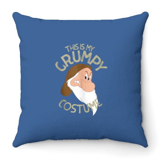 Disney Snow White This Is My Grumpy Costume Hall Throw Pillows