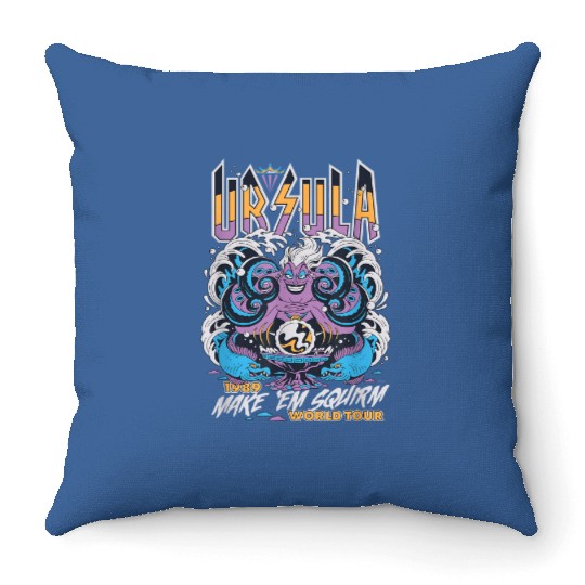 Disney Villains The Little Mermaid Ursula World Throw Pillows
