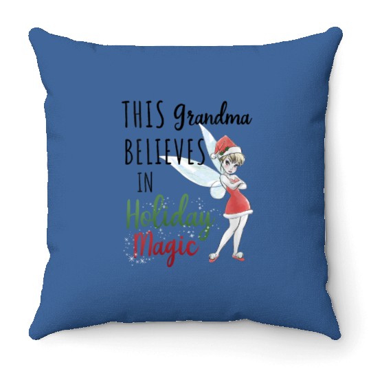 Disney Peter Pan Christmas Tinker Bell Holiday M Throw Pillows