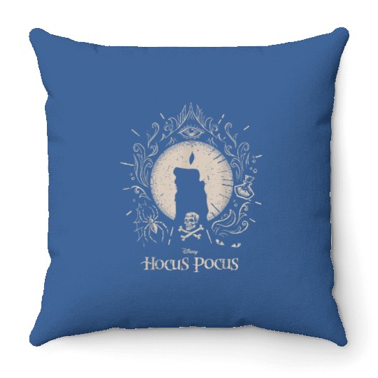 Discover Disney Hocus Pocus Black Flame Throw Pillows