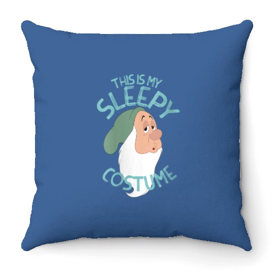 Discover Disney Snow White This Is My Sleepy Costume Hall Throw Pillows