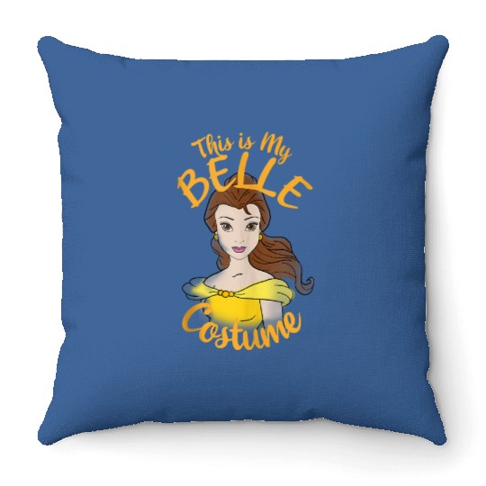 Disney Beauty And The Beast Belle My Costume Hal Throw Pillows