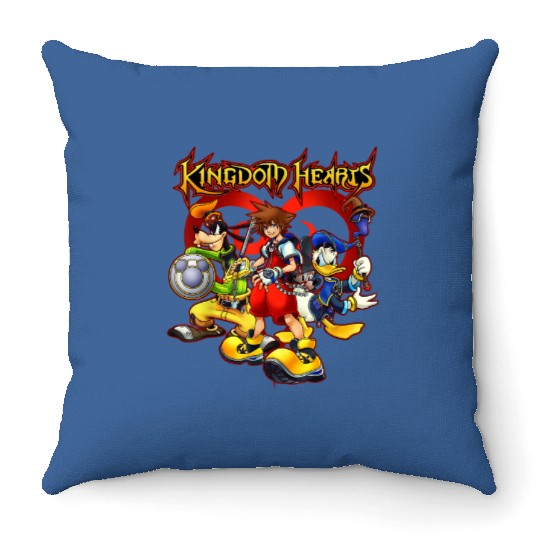 Discover Disney Kingdom Hearts Team Ready Throw Pillows