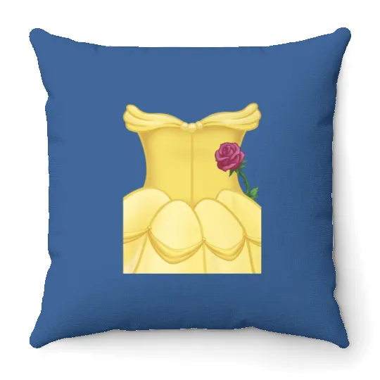 Disney Beauty And Beast Belle Dress Costume Hall Throw Pillows