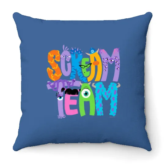 Disney and Pixars Monsters Inc Scream Team Hallo Throw Pillows