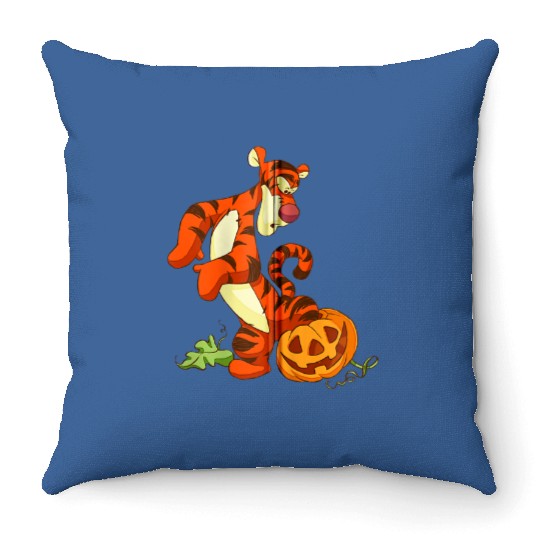 Disney Halloween Accidents Happen Tigger Zip Hoo Throw Pillows
