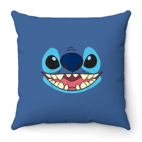 Disney Lilo Stitch Big Face Stitch Throw Pillows