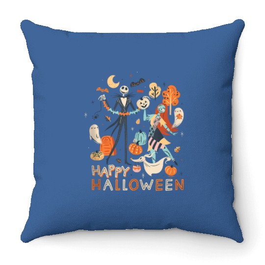 Disney The Nightmare Before Christmas Jack Sally Throw Pillows