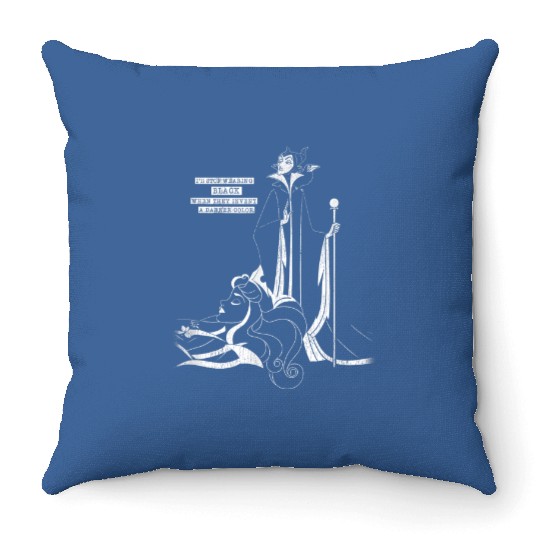 Disney Sleeping Beauty Maleficent Darker Than Ev Throw Pillows