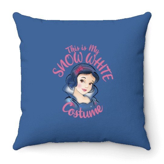 Disney Snow White This Is My Costume Halloween P Throw Pillows