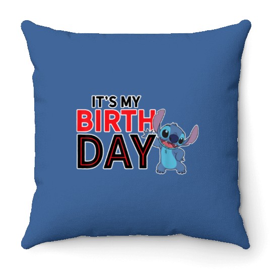 Disney Lilo and Stitch Happy Birthday Throw Pillows
