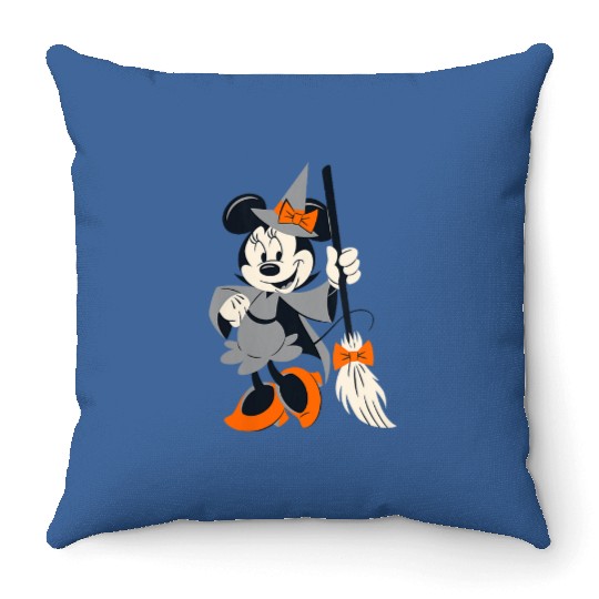 Discover Womens Disney Halloween Minnie Happy Witch Throw Pillows