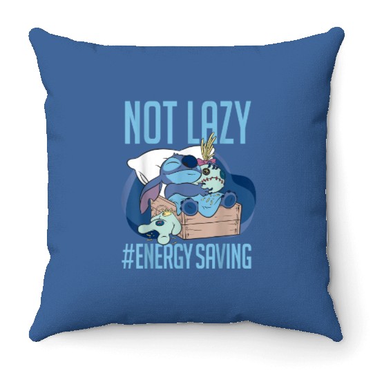 Disney Lilo Stitch Not Lazy Energy Saving Throw Pillows