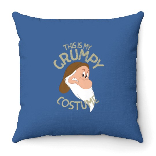 Disney Snow White This Is My Grumpy Costume Hall Throw Pillows