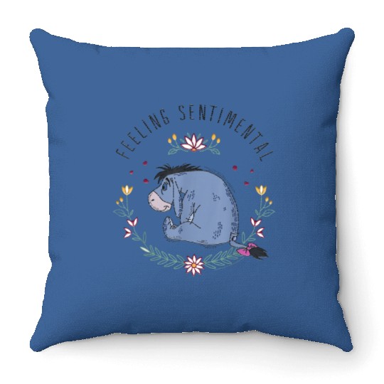 Disney Winnie The Pooh Eeyore Feeling Sentimenta Throw Pillows