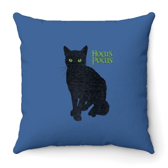 Disney Hocus Pocus Thakery Binx Halloween Raglan Throw Pillows