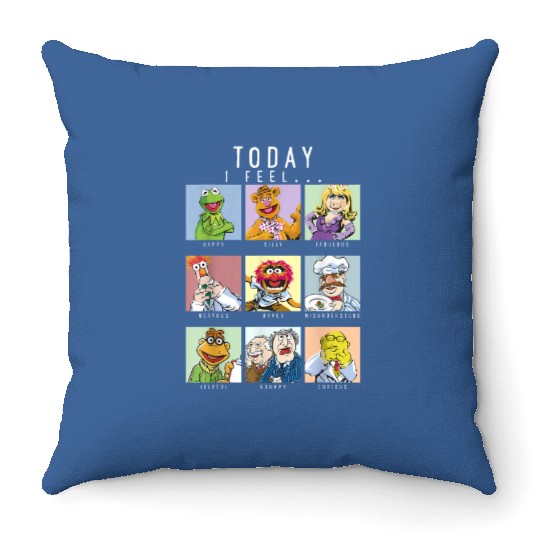 Disney The Muppets Today I Feel Box Up Throw Pillows