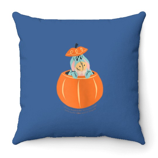 Disney Winnie the Pooh Eeyore in Pumpkin Hallowe Throw Pillows
