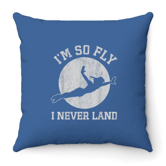 Discover Disney Peter Pan So Fly Moon Silhouette Graphic Throw Pillows