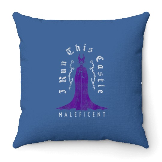 Disney Villains Mothers Day Maleficent I Run Thi Throw Pillows