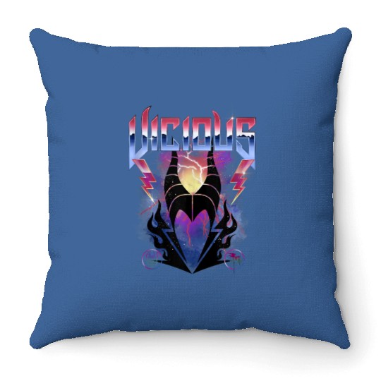 Disney Villains Maleficent Vicious Rock Portrait Throw Pillows