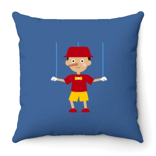 Waltdisneyworld Pinocchio Artwork Art 3 Throw Pillows
