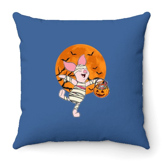 Disney Winnie The Pooh Mummy Piglet Halloween Moon Throw Pillows