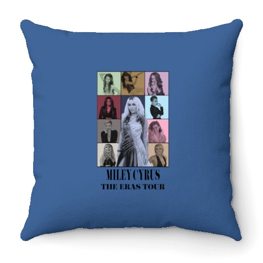 Miley Cyrus Eras Tour Throw Pillows