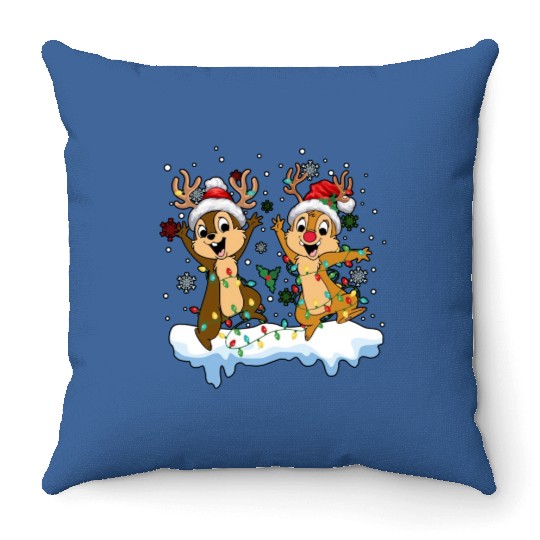 Discover Disney Chip And Dale Christmas Matching Family Throw Pillows