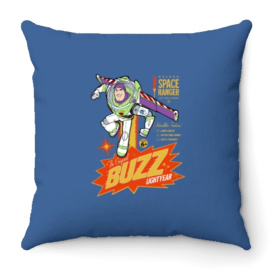 Retro Toy Story Buzz Lightyear  Throw Pillows, Woody Buzz world, Disney Vacation 2023 Throw Pillows, Disneyworld Throw Pillows