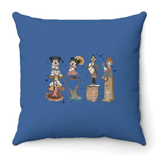 Haunted Mansion  Throw Pillows, Mickey and Friends Throw Pillows, Retro Disney Halloween Throw Pillows