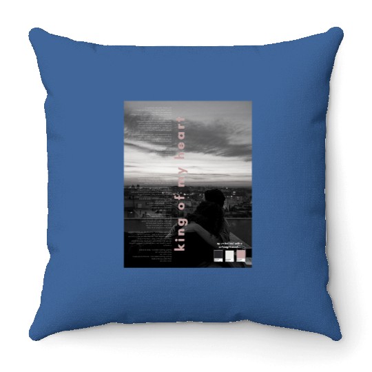 King of My Heart Taylorr Swift- Reputation Throw Pillows