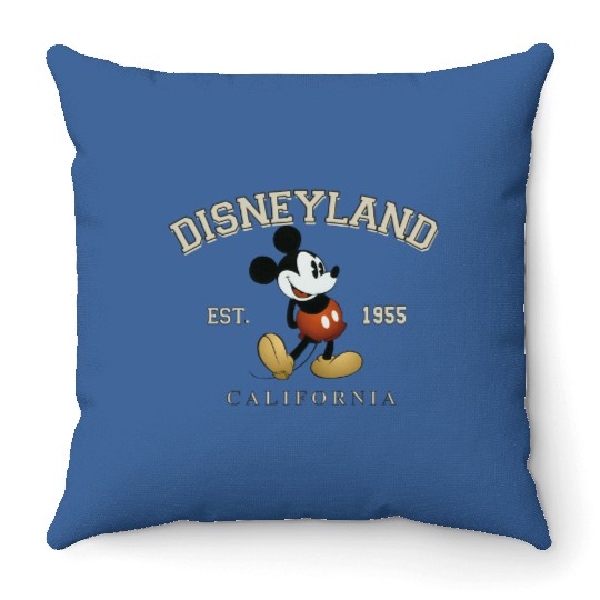Vintage Disneyland Est 1955 Throw Pillows, Retro Mickey Mouse  Throw Pillows, Minnie Mouse Throw Pillows, Disney Family Trip