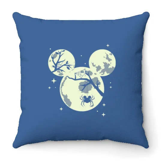 Disney Halloween Mickey Moon Throw Pillows