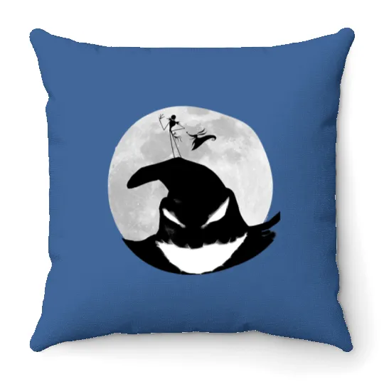 Disney Nightmare Before Christmas Jack Oogie Moon Throw Pillows