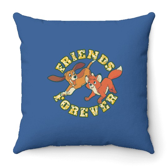 Disney The Fox and the Hound Tod And Copper Friends Forever Throw Pillows