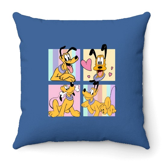 Disney Pluto Dog  Throw Pillows, Pluto Graphic Throw Pillows
